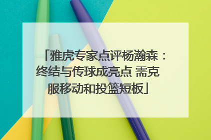 雅虎专家点评杨瀚森：终结与传球成亮点 需克服移动和投篮短板