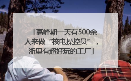 高峰期一天有500余人来做“核电操控员”，浙里有超好玩的工厂