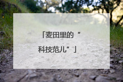 麦田里的“科技范儿”