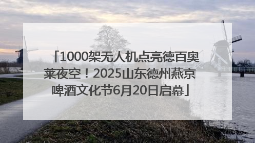1000架无人机点亮德百奥莱夜空！2025山东德州燕京啤酒文化节6月20日启幕