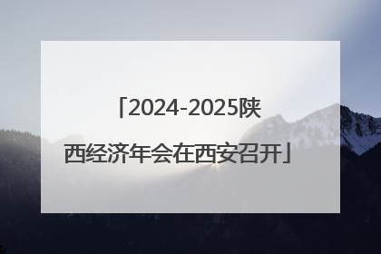 2024-2025陕西经济年会在西安召开