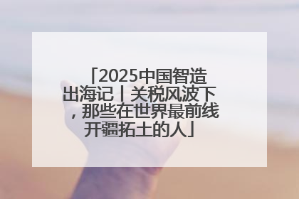 2025中国智造出海记丨关税风波下，那些在世界最前线开疆拓土的人