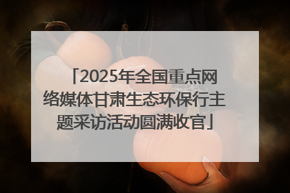 2025年全国重点网络媒体甘肃生态环保行主题采访活动圆满收官