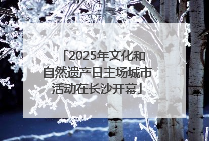 2025年文化和自然遗产日主场城市活动在长沙开幕