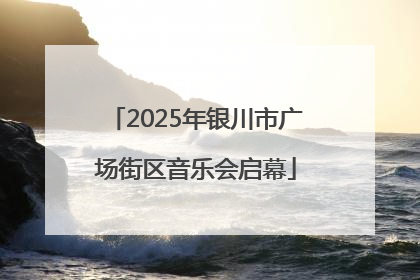 2025年银川市广场街区音乐会启幕