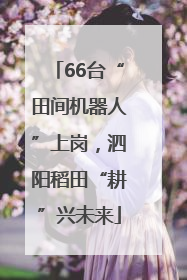 66台“田间机器人”上岗，泗阳稻田“耕”兴未来