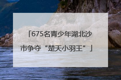 675名青少年湖北沙市争夺“楚天小羽王”