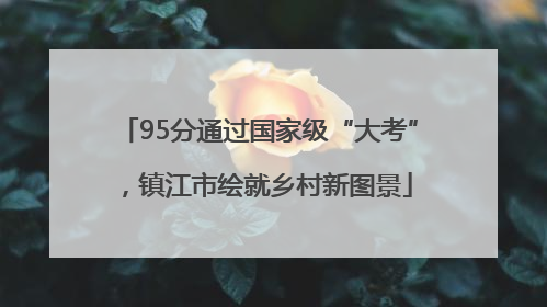 95分通过国家级“大考”，镇江市绘就乡村新图景